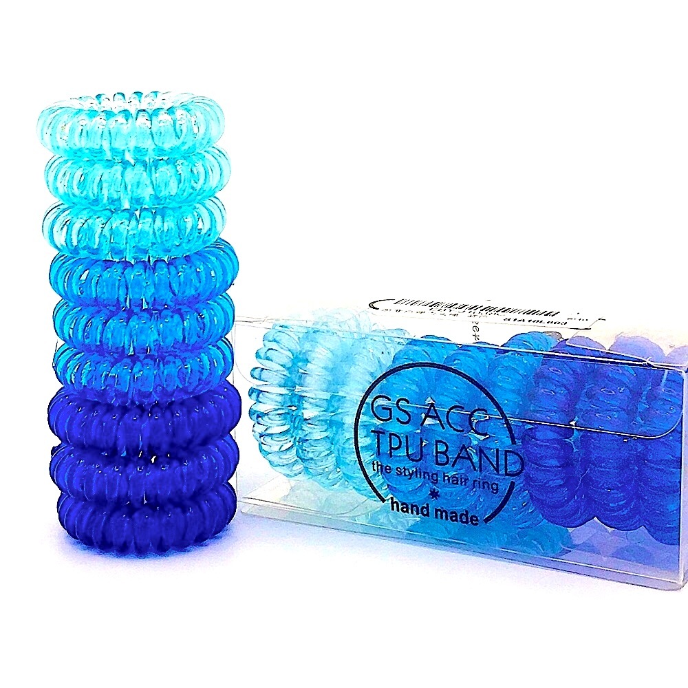 Blue Ombre Ouchless Coil Hair Ties